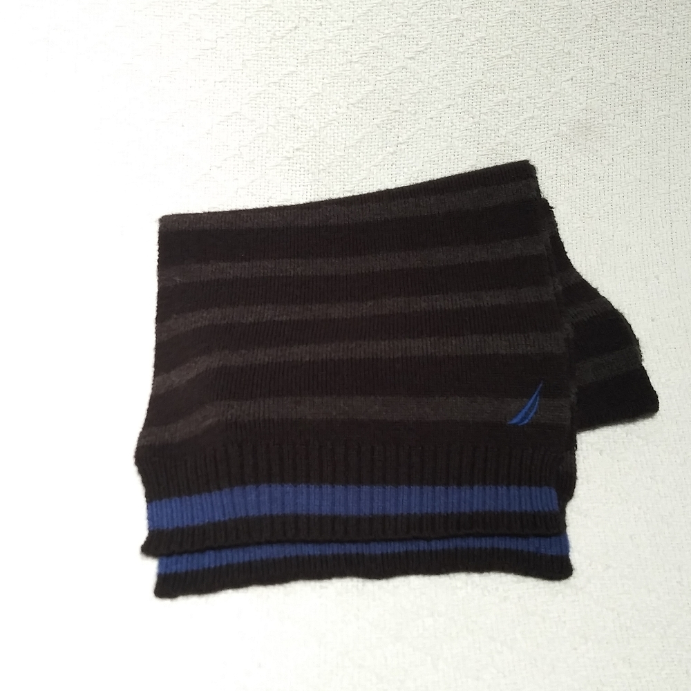 Nautica Striped Scarf 6' Long - Picture 2 of 5